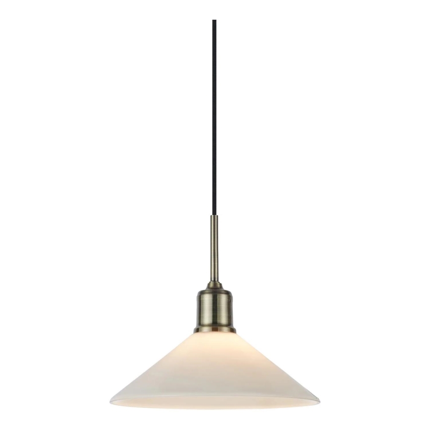 Markslöjd 108867 - Żyrandol na lince VELA 1xE27/40W/230V mosiądz/biały