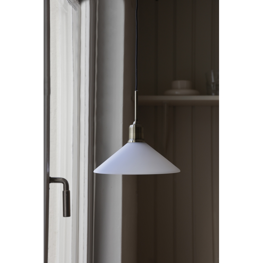 Markslöjd 108867 - Żyrandol na lince VELA 1xE27/40W/230V mosiądz/biały