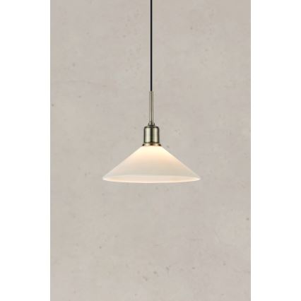Markslöjd 108867 - Żyrandol na lince VELA 1xE27/40W/230V mosiądz/biały