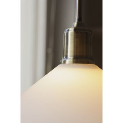 Markslöjd 108867 - Żyrandol na lince VELA 1xE27/40W/230V mosiądz/biały