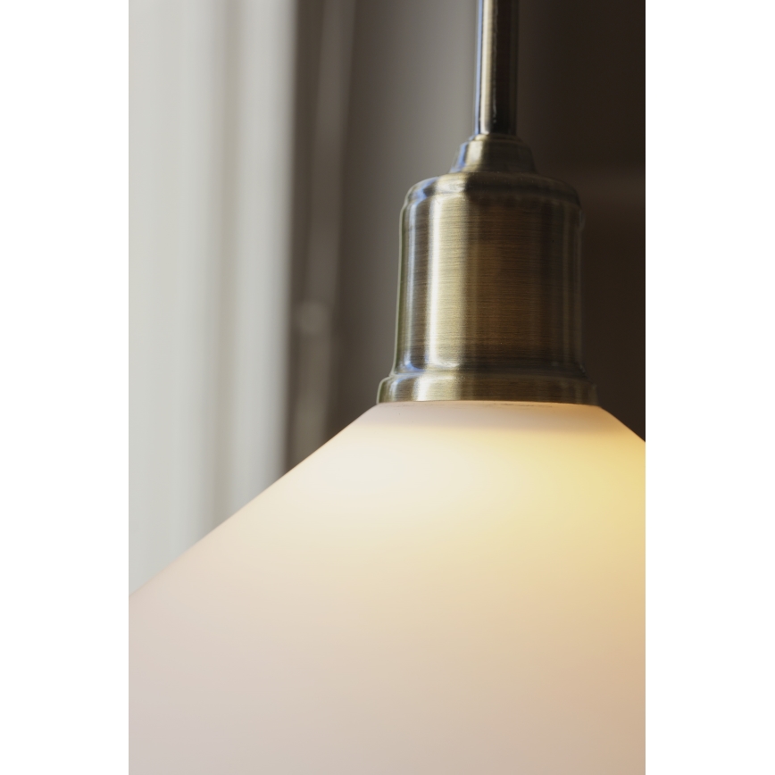 Markslöjd 108867 - Żyrandol na lince VELA 1xE27/40W/230V mosiądz/biały