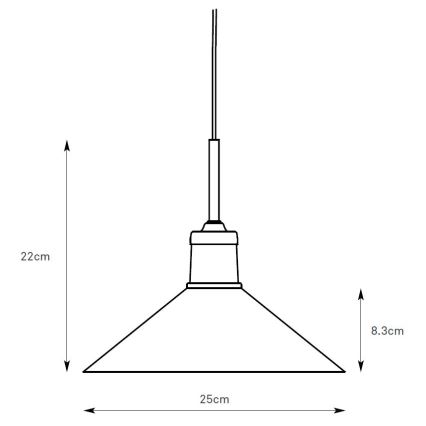Markslöjd 108867 - Żyrandol na lince VELA 1xE27/40W/230V mosiądz/biały