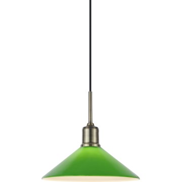 Markslöjd 108868 - Żyrandol na lince VELA 1xE27/40W/230V mosiądz/zielony