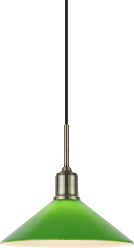 Markslöjd 108868 - Żyrandol na lince VELA 1xE27/40W/230V mosiądz/zielony