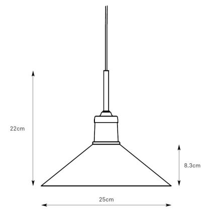 Markslöjd 108868 - Żyrandol na lince VELA 1xE27/40W/230V mosiądz/zielony