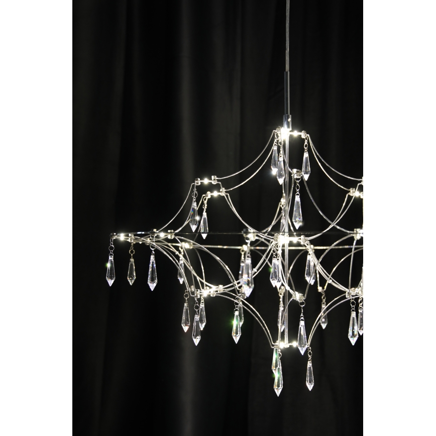 Markslöjd 108869 - LED Ściemnialny kryształowy żyrandol na lince EFESOS LED/14W/230V śr. 60 cm