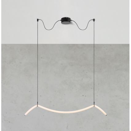 Markslöjd 108873 - LED ściemnialny żyrandol na lince MELT LED/13W/230V 112 cm czarny