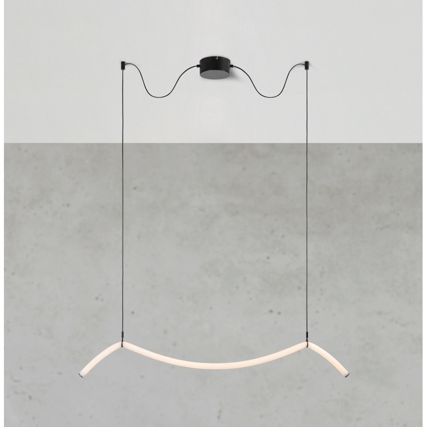 Markslöjd 108873 - LED ściemnialny żyrandol na lince MELT LED/13W/230V 112 cm czarny