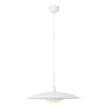 Markslöjd 108876 - Lampa wisząca na przewodzie PINY 1xE27/60W/230V śr. 57 cm biała