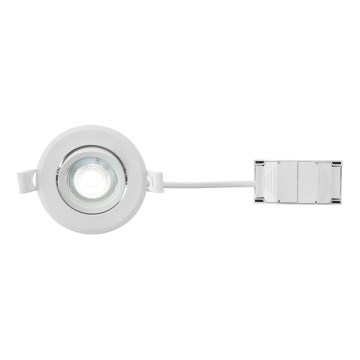 Markslöjd 108885 - ściemnialna łazienkowa wpuszczana oprawa sufitowa PLUTO LED/4,9W/230V CRI 90 IP44 biała