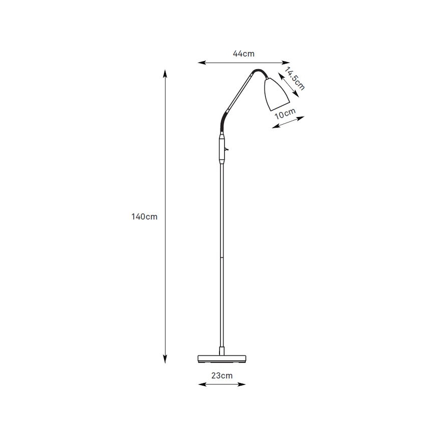 Markslöjd 108886 - LED ściemnialna lampa stojąca PATRO LED/4,9W/230V CRI 90 czarna
