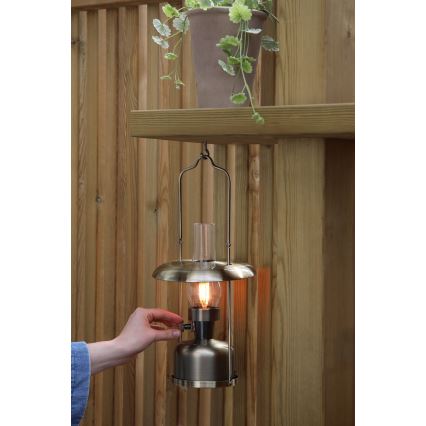 Markslöjd 108894 - LED ściemnialna zewnętrzna ładowalna lampa stołowa FANOS LED/2,5W/3,7V 4000 mAh IP44 mosiądz
