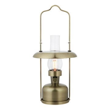 Markslöjd 108894 - LED ściemnialna zewnętrzna ładowalna lampa stołowa FANOS LED/2,5W/3,7V 4000 mAh IP44 mosiądz