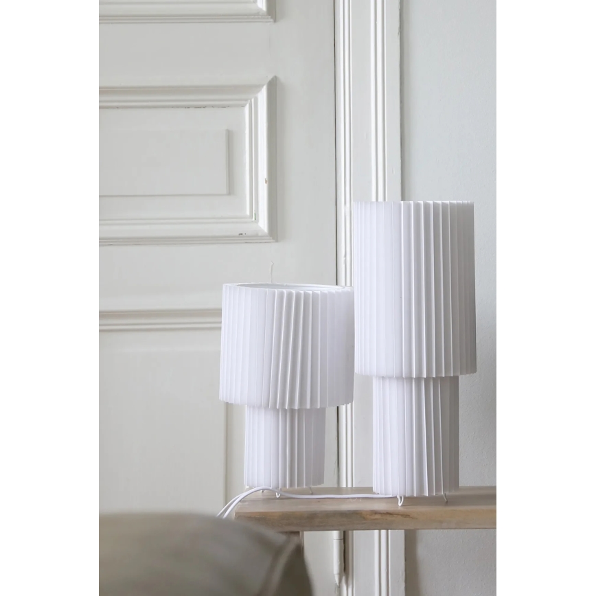 Markslöjd 108895 - Lampa stołowa CATIS 1xE27/60W/230V 32 cm biała