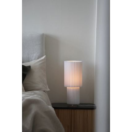 Markslöjd 108897 - Lampka stołowa CATIS 1xE27/60W/230V 45 cm biała
