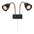 Markslöjd 108901 - Kinkiet punktowy CIRO 2xGU10/7W/230V czarny