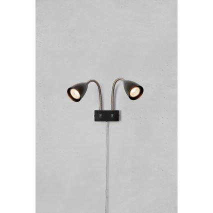 Markslöjd 108901 - Kinkiet punktowy CIRO 2xGU10/7W/230V czarny