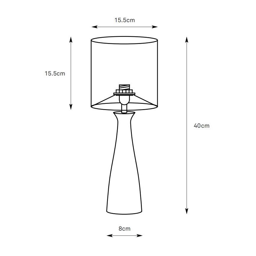Markslöjd 108906 - Lampa stołowa BIRILLO 1xE14/60W/230V kremowa