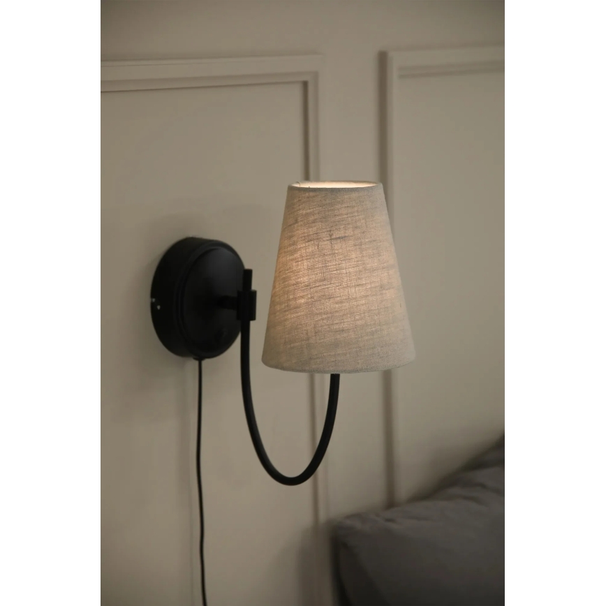Markslöjd 108907 - Kinkiet AMAR 1xE14/40W/230V beżowy/czarny