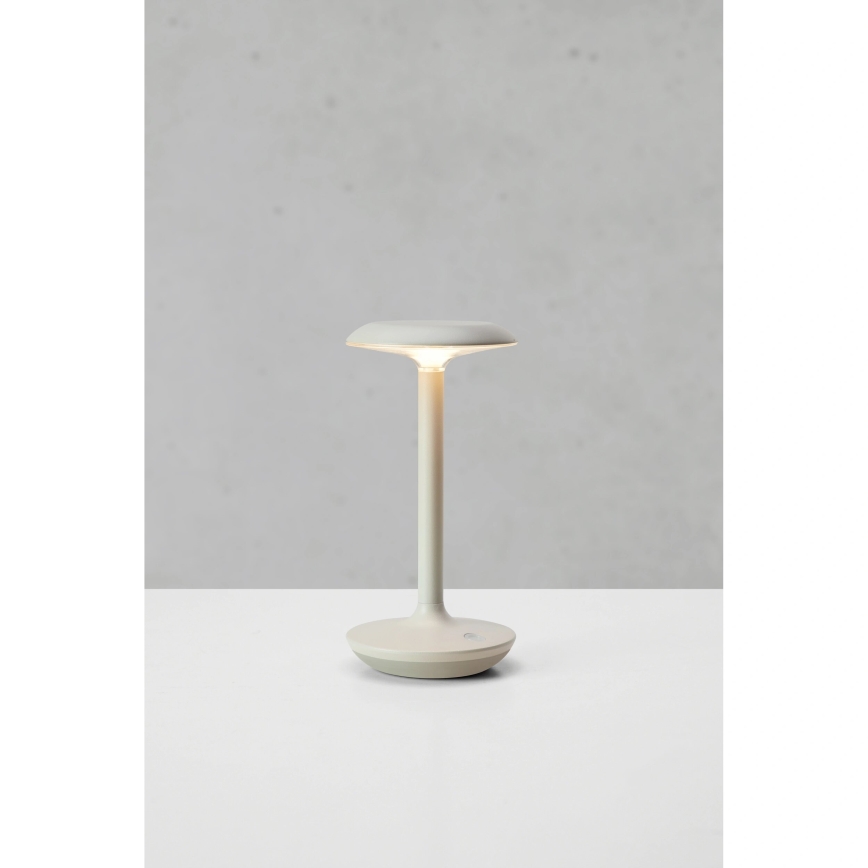 Markslöjd 108917 - LED Ściemnialna zewnętrzny ładowalna Lampa stołowa PETIT LED/2W/1800 mAh 2200/2700/3000K IP44 szary