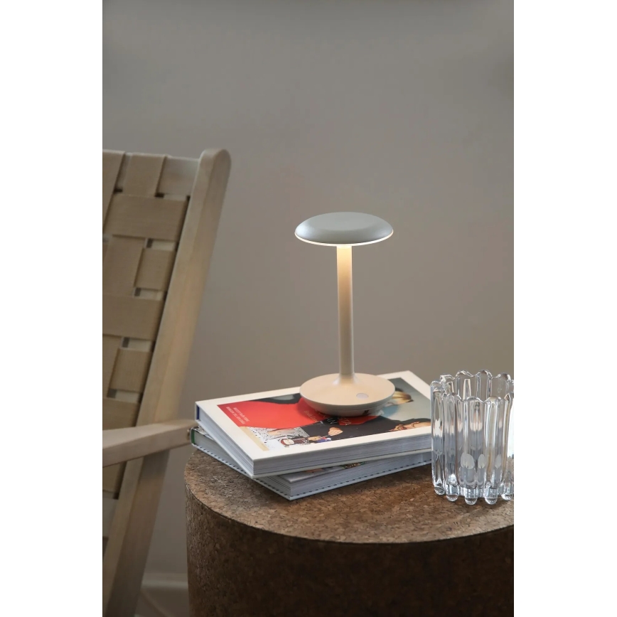 Markslöjd 108917 - LED Ściemnialna zewnętrzny ładowalna Lampa stołowa PETIT LED/2W/1800 mAh 2200/2700/3000K IP44 szary