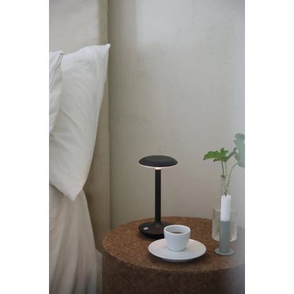 Markslöjd 108918 - LED Ściemnialna zewnętrzny ładowalna Lampa stołowa PETIT LED/2W/1800 mAh 2200/2700/3000K IP44 czarny