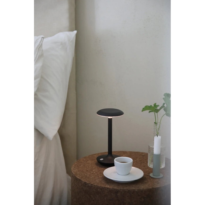 Markslöjd 108918 - LED Ściemnialna zewnętrzny ładowalna Lampa stołowa PETIT LED/2W/1800 mAh 2200/2700/3000K IP44 czarny