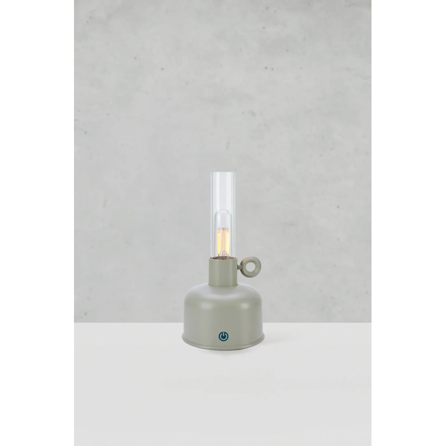 Markslöjd 108921 - LED Ściemnialna zewnętrzny ładowalna Lampa stołowa ASTRID LED/2W/1200 mAh IP44 szary