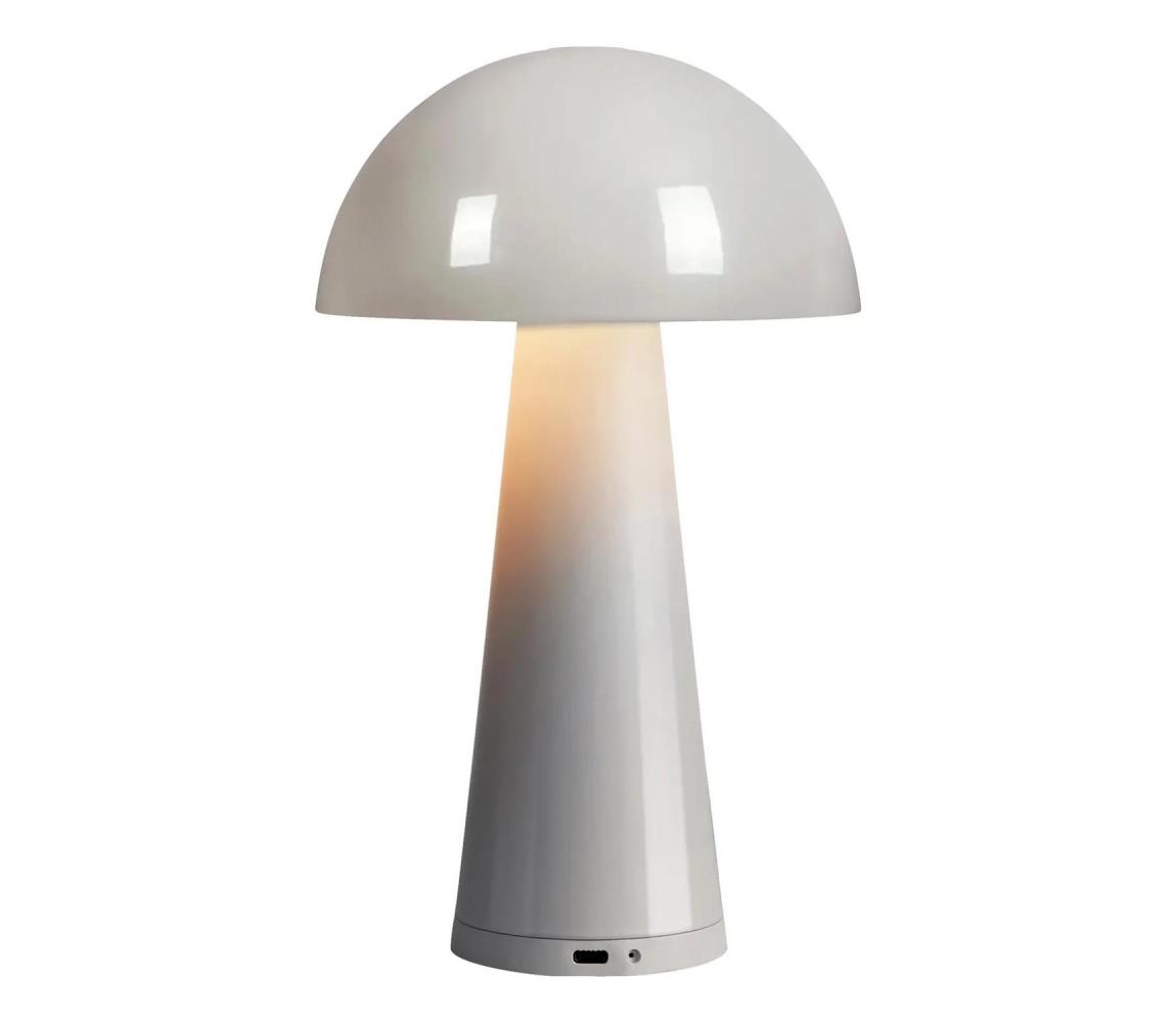 Markslöjd 108950 - LED ściemnialna lampa ładowalna FUNGI LED/1,5W/2000 mAh IP44 szara