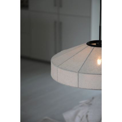 Markslöjd 108955 - Lampa wisząca na lince ALIA 1xE27/60W/230V średnica 57 cm kremowa/czarna