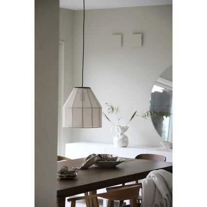 Markslöjd 108956 - Lampa wisząca na lince AIKO 1xE27/60W/230V Ø 37 cm kremowy/czarny