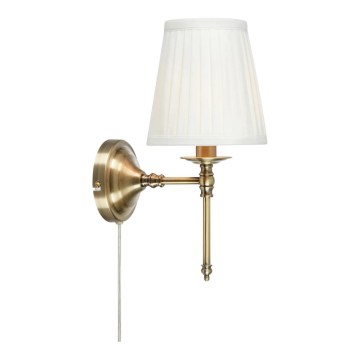 Markslöjd 108968 - Kinkiet MANOR 1xE14/40W/230V biały/mosiądz