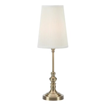 Markslöjd 108969 - Lampka stołowa NOBLE 1xE14/40W/230V 56 cm biała/mosiężna