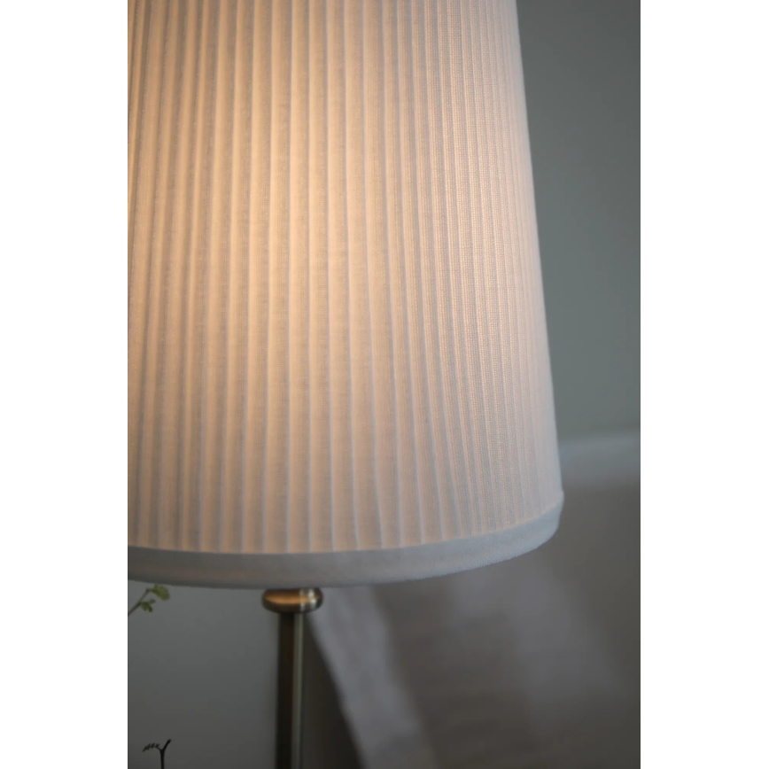 Markslöjd 108969 - Lampka stołowa NOBLE 1xE14/40W/230V 56 cm biała/mosiężna
