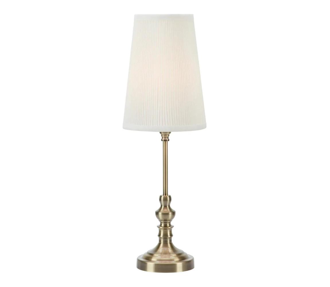 Markslöjd 108969 - Lampka stołowa NOBLE 1xE14/40W/230V 56 cm biała/mosiężna