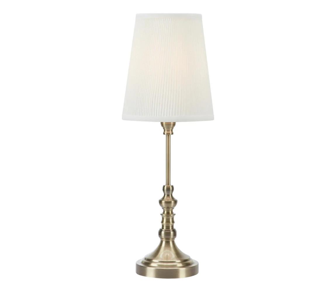 Markslöjd 108970 - Lampa stołowa NOBLE 1xE14/40W/230V 66 cm biała/mosiężna