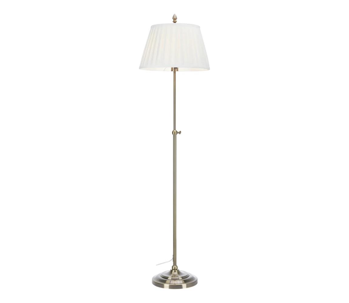 Markslöjd 108972 - Lampa stojąca OXFORD 1xE14/40W/230V biała/mosiądz
