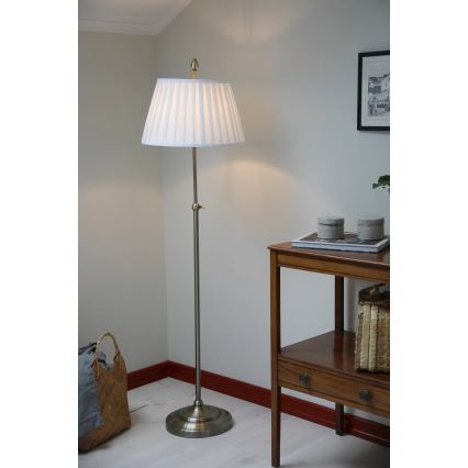 Markslöjd 108972 - Lampa stojąca OXFORD 1xE14/40W/230V biała/mosiądz