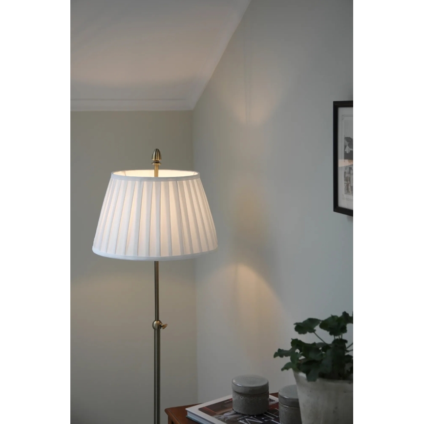 Markslöjd 108972 - Lampa stojąca OXFORD 1xE14/40W/230V biała/mosiądz