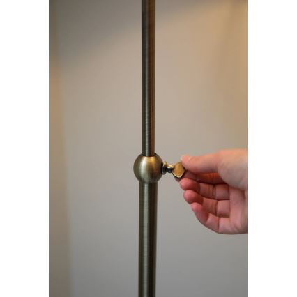 Markslöjd 108972 - Lampa stojąca OXFORD 1xE14/40W/230V biała/mosiądz