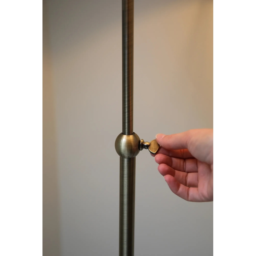 Markslöjd 108972 - Lampa stojąca OXFORD 1xE14/40W/230V biała/mosiądz