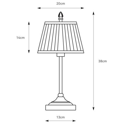Markslöjd 108973 - Lampa stołowa OXFORD 1xE14/40W/230V biała/mosiądz