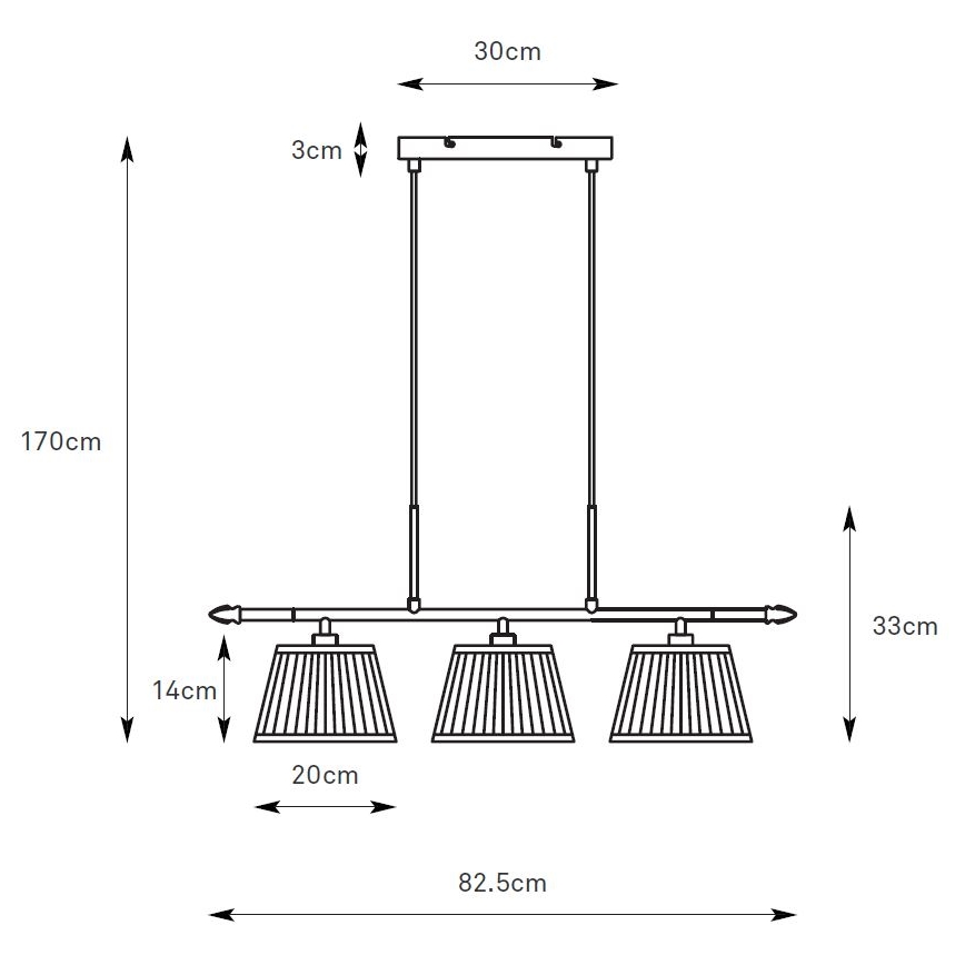 Markslöjd 108975 - Żyrandol na lince OXFORD 3xE14/40W/230V mosiądz/biały