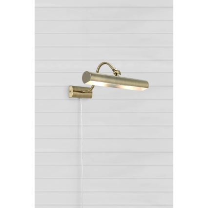 Markslöjd 108982 - Oprawa do obrazów CIGLIA 2xE14/40W/230V mosiądz