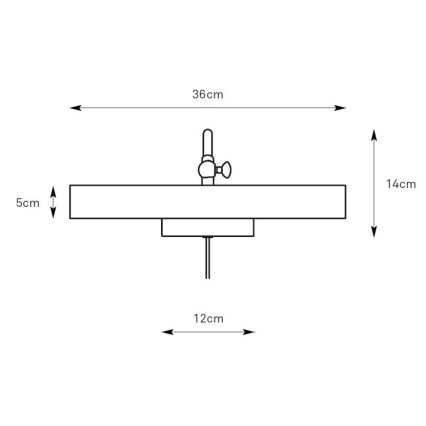 Markslöjd 108982 - Oprawa do obrazów CIGLIA 2xE14/40W/230V mosiądz