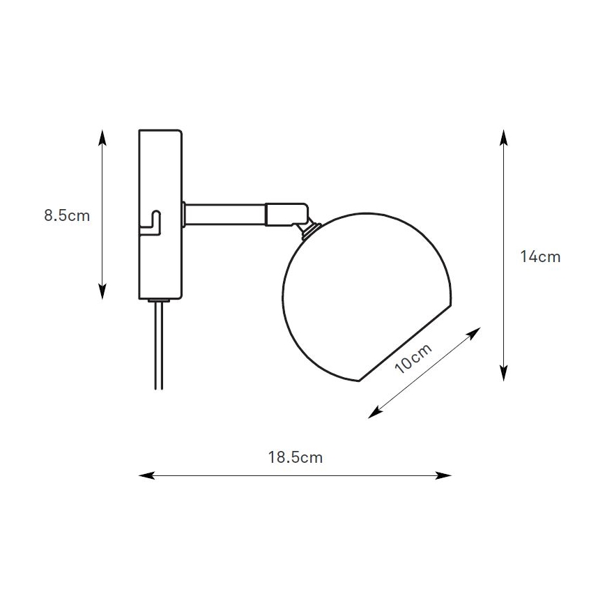 Markslöjd 108985 - Kinkiet punktowy POP 1xGU10/7W/230V zielony