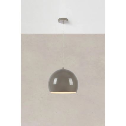 Markslöjd 108986 - Lampa wisząca na lince POP 1xE27/40W/230V śr. 28 cm szara