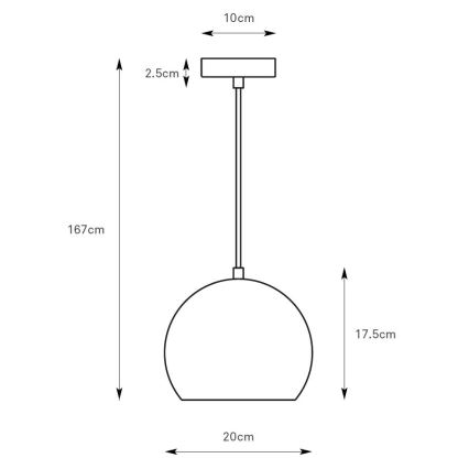 Markslöjd 108989 - Żyrandol na lince POP 1xGU10/7W/230V śr. 20 cm szary