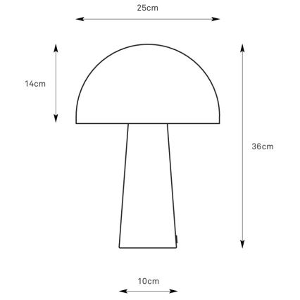 Markslöjd 108994 - Lampa stołowa MANTAR 1xE14/40W/230V niebieska