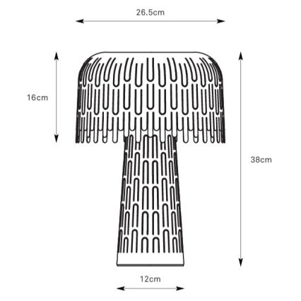 Markslöjd 109005 - Lampa stołowa VERBERA 1xE14/40W/230V szara